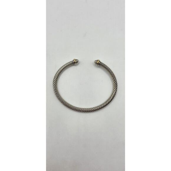 David Yurman Sterling Silver Two-Tone Classic Cable cuff - Picture 5 of 10